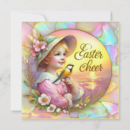 Vintag Osterzeit ~ OSTKÄSE ~ Sweet Girl ~ Feiertagskarte