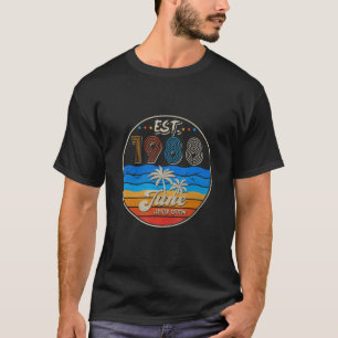 Vintag Ostsee 1988 34. Geburtstag Geboren im Juni  T-Shirt