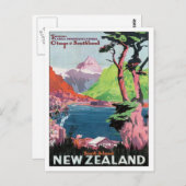 Vintag Otago Neuseeland Postkarte (Vorne/Hinten)