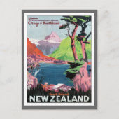 Vintag Otago Neuseeland Postkarte (Vorderseite)