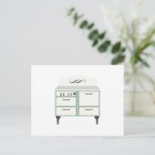 Vintag Oven Postkarte (Stehend Vorderseite)