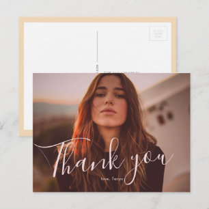 Vintag Overlay 1 Abschluss Vielen Dank Postkarte