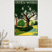 Vintag Oxhey Woods von Edward McKnight Kauffer Poster (Küche)
