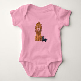 Vintag Oz - Feige Lion trifft Toto Baby Strampler