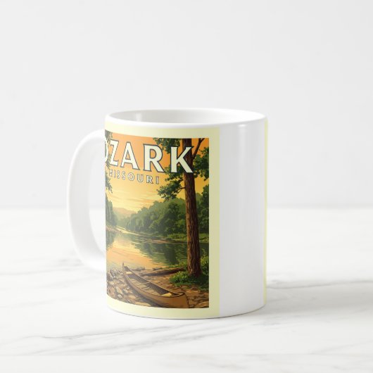 Vintag Ozark Missouri Kaffeetasse (Vorderseite Links)