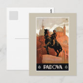 Vintag Padua Padova Italienische Reise Postkarte (Vorne/Hinten)