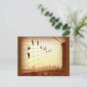 Vintag Painters Brooklyn Bridge Postkarte (Stehend Vorderseite)