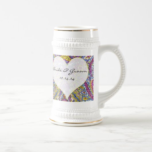 Vintag Paisley Bierglas (Rechts)