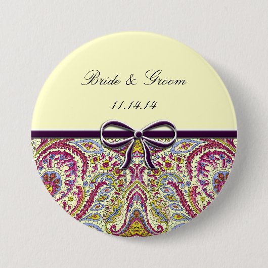 Vintag Paisley Button (Vorderseite)