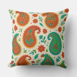 Vintag Paisley Floral Pattern Kissen