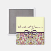 Vintag Paisley Magnet (Vorderseite/Rückseite)