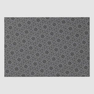 Vintag Paisley Pattern Floral Elegant Grau Seidenpapier