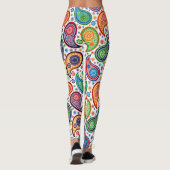 Vintag Paisley Pattern Leggings (Rückseite)