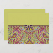 Vintag Paisley Postkarte (Vorne/Hinten)