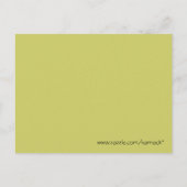 Vintag Paisley Postkarte (Rückseite)