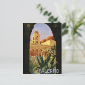 Vintag Palermo Italien Europa Reisen Postkarte (Stehend Vorderseite)