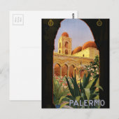 Vintag Palermo Italien Europa Reisen Postkarte (Vorne/Hinten)