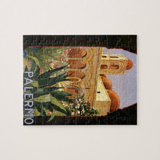 Vintag Palermo Italien Reisen Werbung Puzzle (Horizontal)