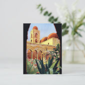 Vintag Palermo Sicilia Postkarte (Stehend Vorderseite)