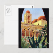Vintag Palermo Sicilia Postkarte (Vorne/Hinten)