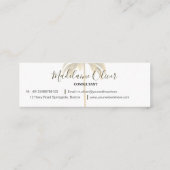 Vintag Palm Parco Tassino Mini Visitenkarte (Rückseite)