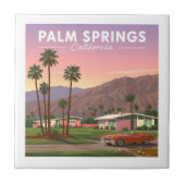 Vintag Palm Springs California Fliese (Vorderseite)