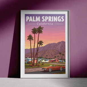 Vintag Palm Springs California Poster