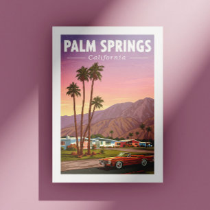 Vintag Palm Springs California Postkarte