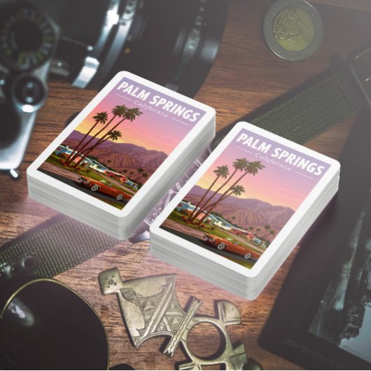 Vintag Palm Springs California Spielkarten