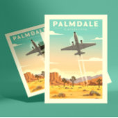 Vintag Palmdale California Postkarte