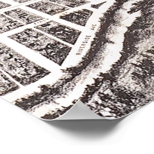 Vintag Panoramablick Reno 1907 Poster (Ecke)