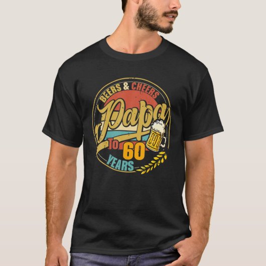 Vintag Papa Beers T-Shirt (Vorderseite)