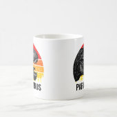 Vintag Papasaurus T-rex Sunset Kaffeetasse (Mittel)