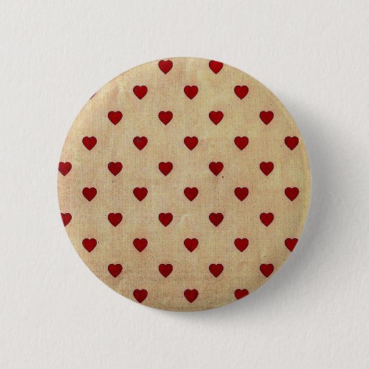 Vintag Paper Polka Hörmuster Button (Vorderseite)