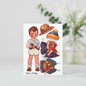 Vintag Paperdoll Little Boy Jimmy Postcard Postkarte (Stehend Vorderseite)