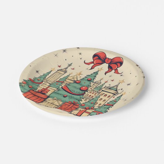 Vintag Pappteller (Schrägansicht)