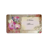 Vintag Parfüm Adressaufkleber (Vorne)