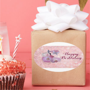 Vintag Parfüm Ovaler Aufkleber