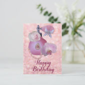 Vintag Parfüm Postkarte (Stehend Vorderseite)