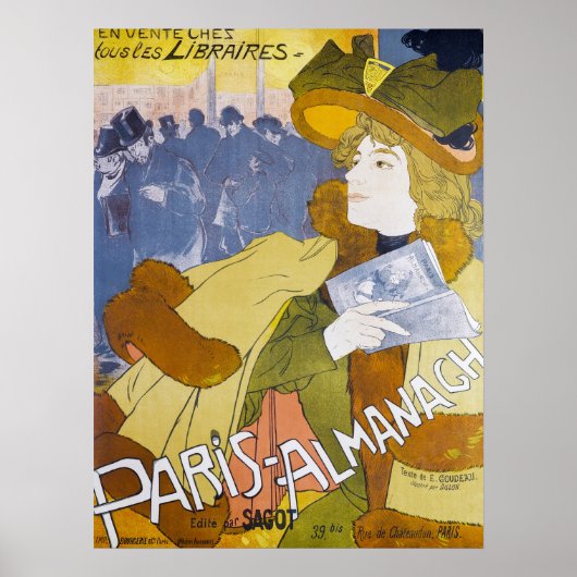 Vintag Paris Almanach Cover Poster (Vorne)