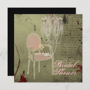 Vintag Paris Chic Bridal Dusche Einladung