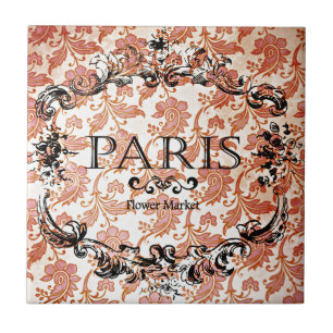 Vintag Paris Damask Fliese