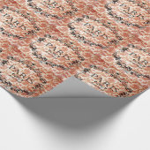 Vintag Paris Damask Geschenkpapier (Ecke)