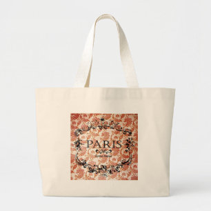 Vintag Paris Damask Jumbo Stoffbeutel