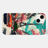 Vintag Paris Eiffel Tower Case-Mate iPhone Hülle (Rückseite (Horizontal))