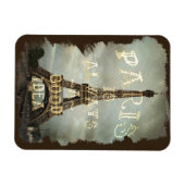 Vintag Paris Eiffel Tower Magnet (Horizontal)
