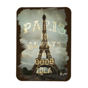 Vintag Paris Eiffel Tower Magnet