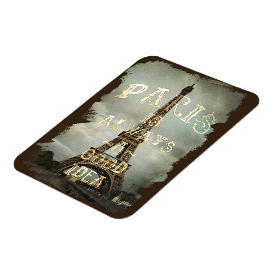 Vintag Paris Eiffel Tower Magnet (Linke Seite)