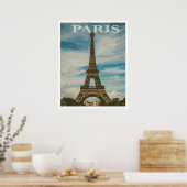 Vintag Paris Eiffel Tower Poster (Küche)