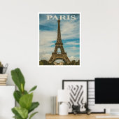 Vintag Paris Eiffel Tower Poster (Heimbüro)